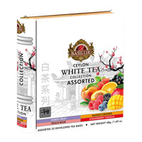 BASILUR White Tea Book Assorted plech 32x1,5g